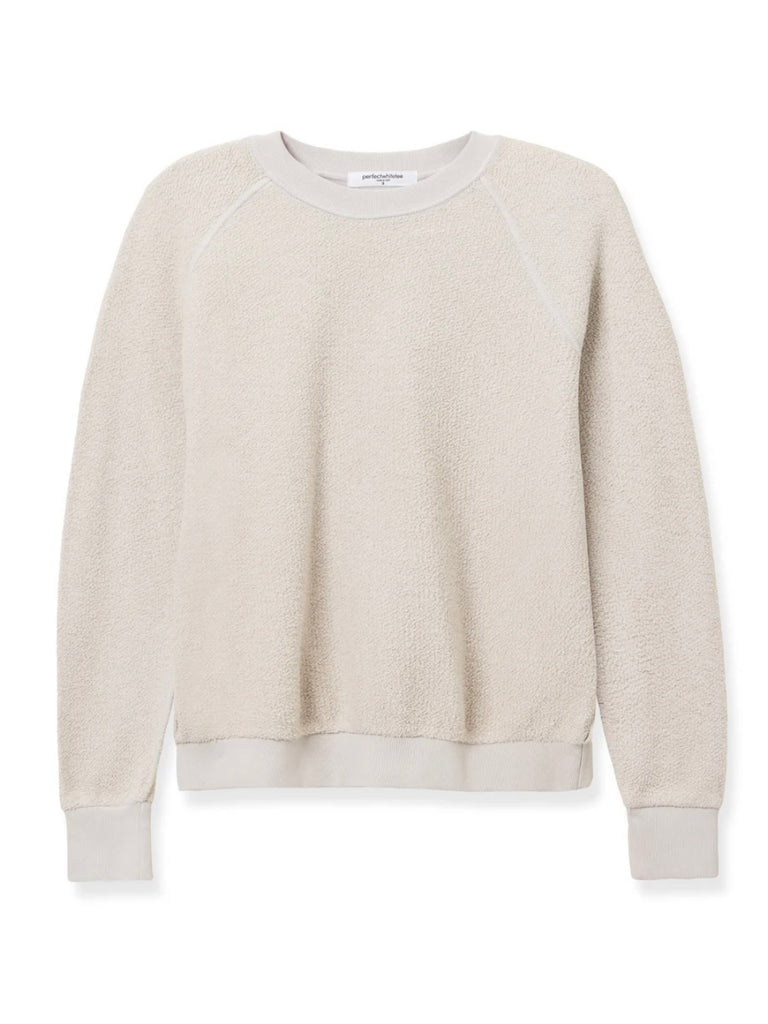 Ziggy Crewneck Sweatshirt - Silver - Perfect White Tee