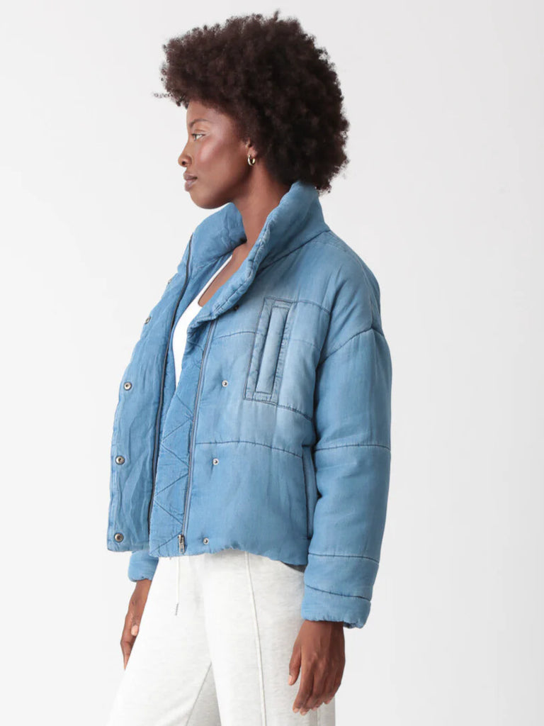 Puffy Jacket - Denim Blue - by Electric Rose