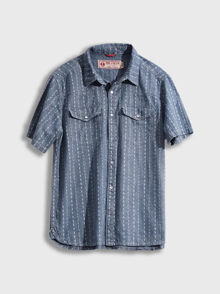 Valley Shirt - Blue /  Iron & Resin