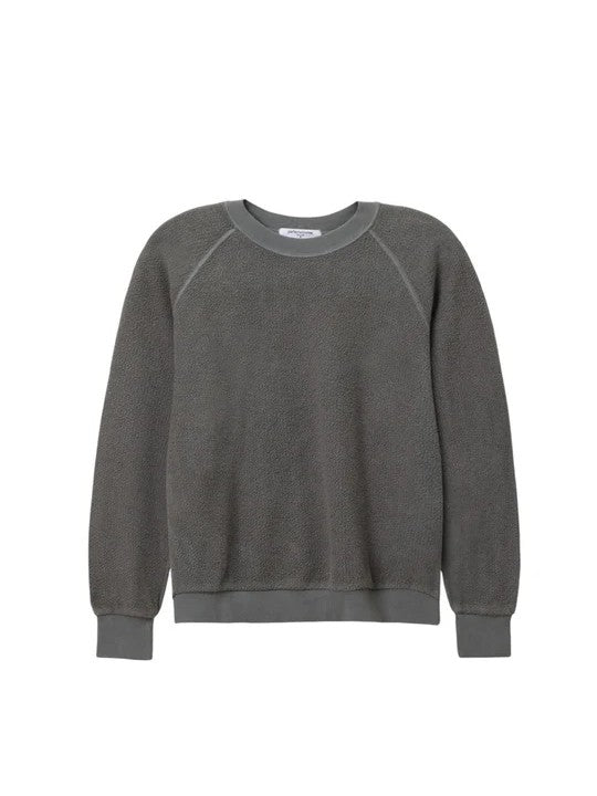 Ziggy Crewneck Sweatshirt - Charcoal Gray - Perfect White Tee