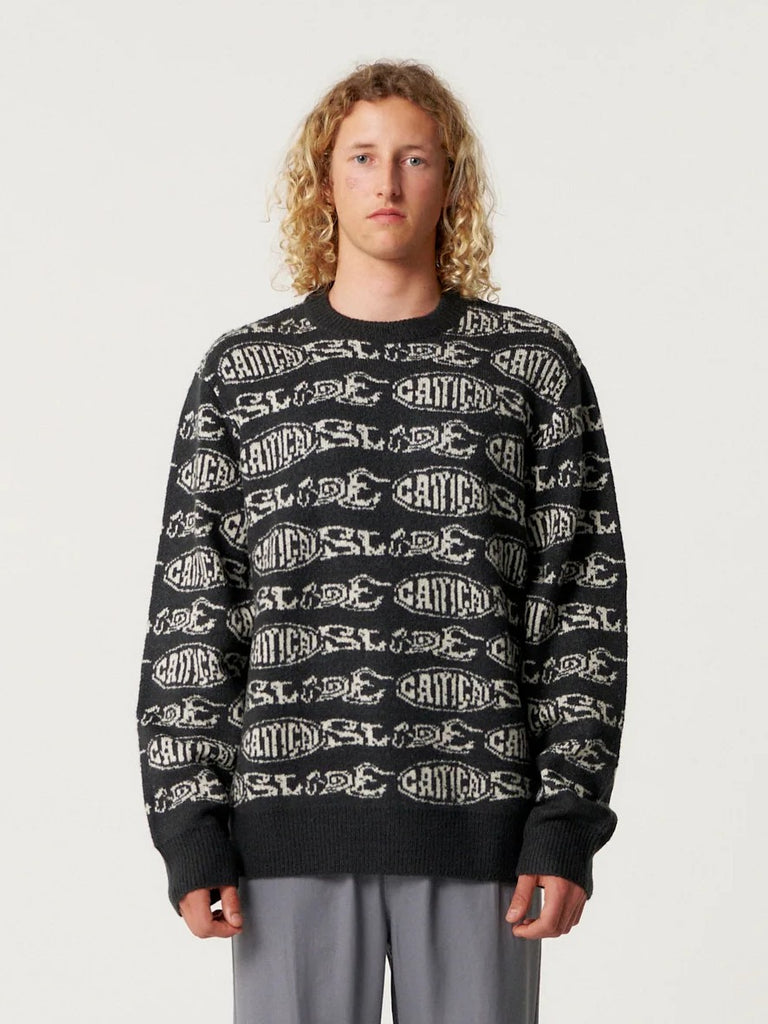 Madness Crew Knit Sweater - Black - Critical Slide
