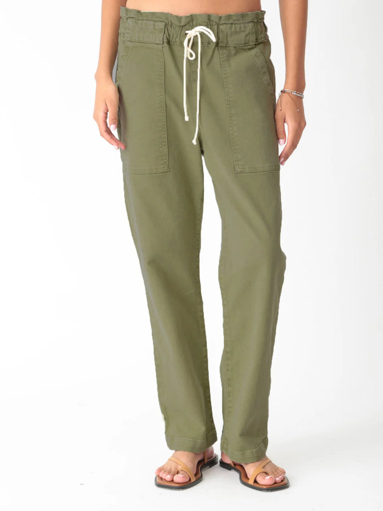 Easy Pant - Olive Green - by Electric & Rose