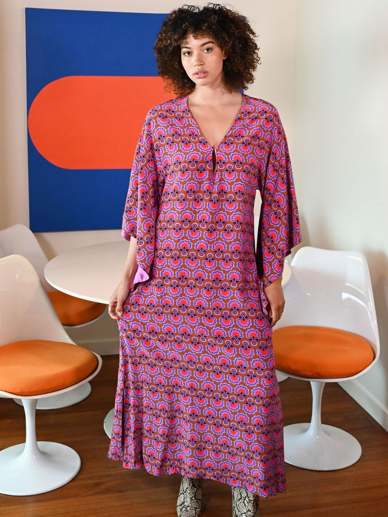 Dahlia Seed Kaftan Dress - Kambric Goods