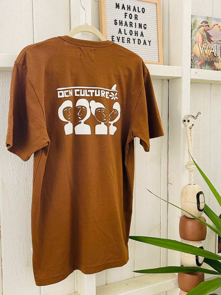 Recycled T-shirt - Kona Brown / OCN Team Meet Up - OCN CULTURE x Kevin Mirsky