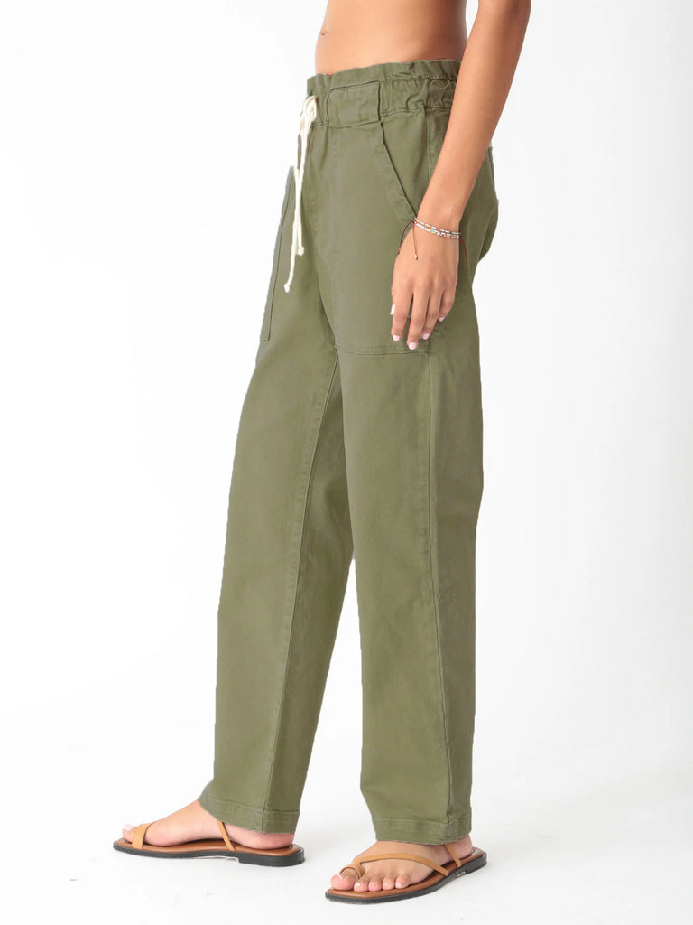 Easy Pant - Olive Green - by Electric & Rose