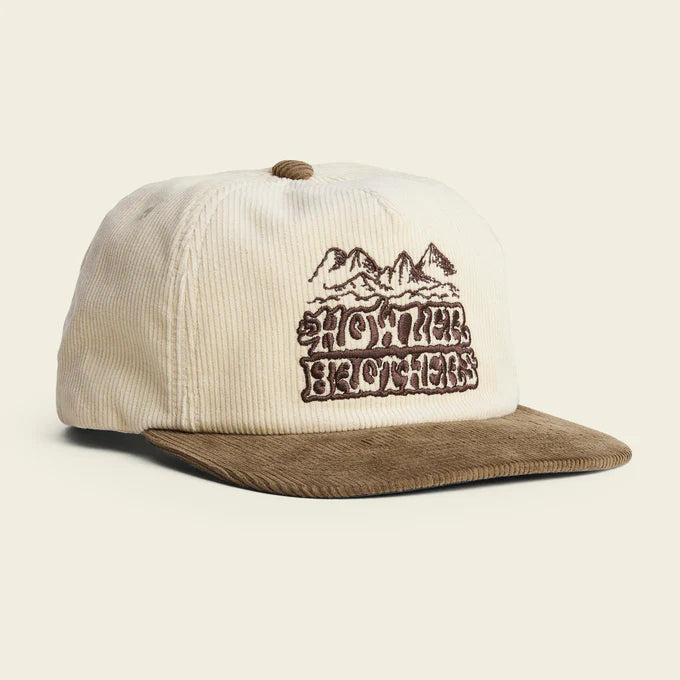 Unstructured Snapback Hat - Misty Mountain - Tan Corduroy  / Howler Bros