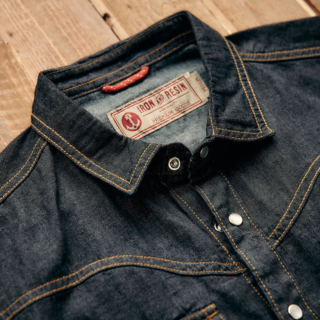 Jimson Dark Denim Shirt - Iron & Resin