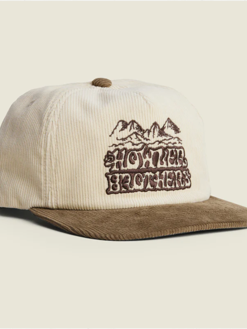 Unstructured Snapback Hat - Misty Mountain - Tan Corduroy  / Howler Bros