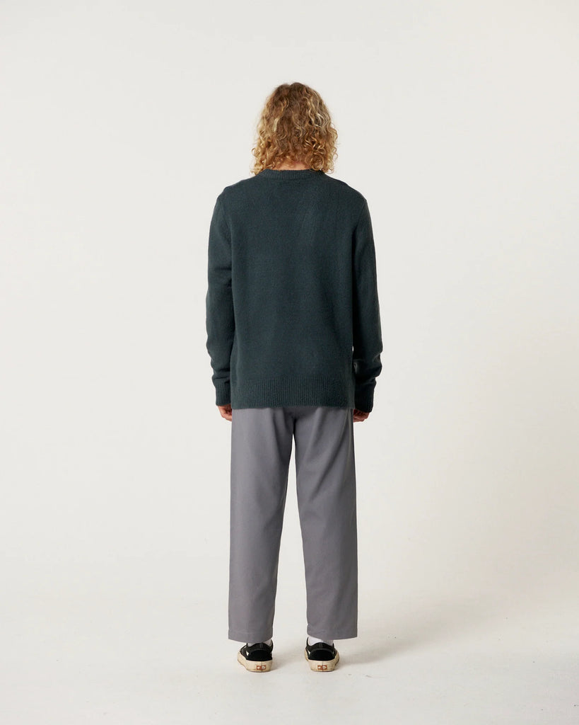 Mellow Crew Knit Sweater - Blue - Critical Slide