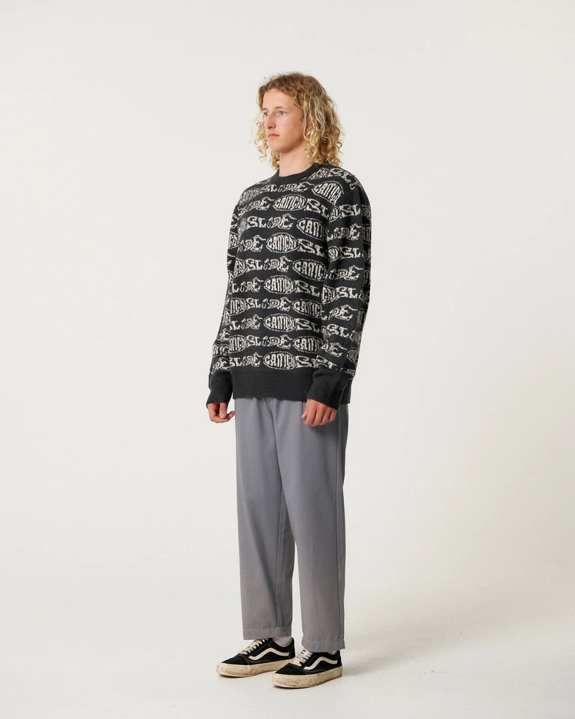 Madness Crew Knit Sweater - Black - Critical Slide