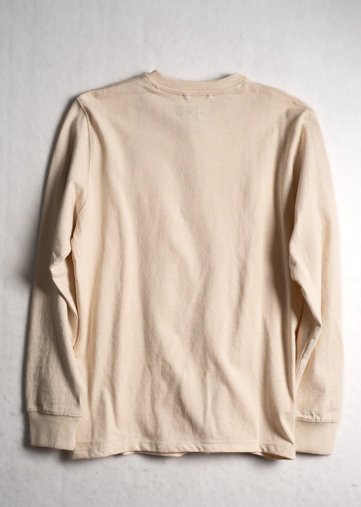 Prospect Henley Long Sleeve Tee - Natural / Iron & Resin