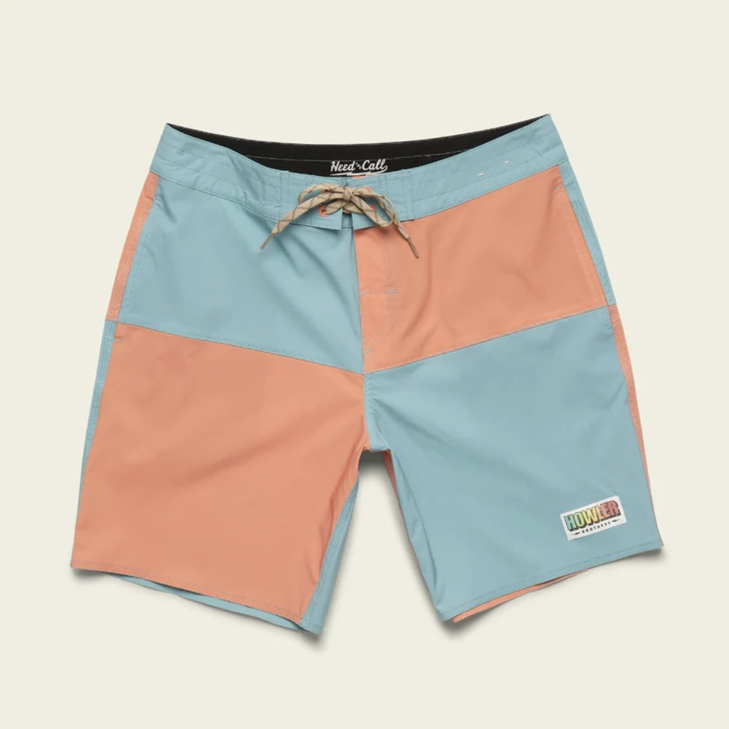 Buchannon Boardshorts - Aqua / Coral - Howler Bros