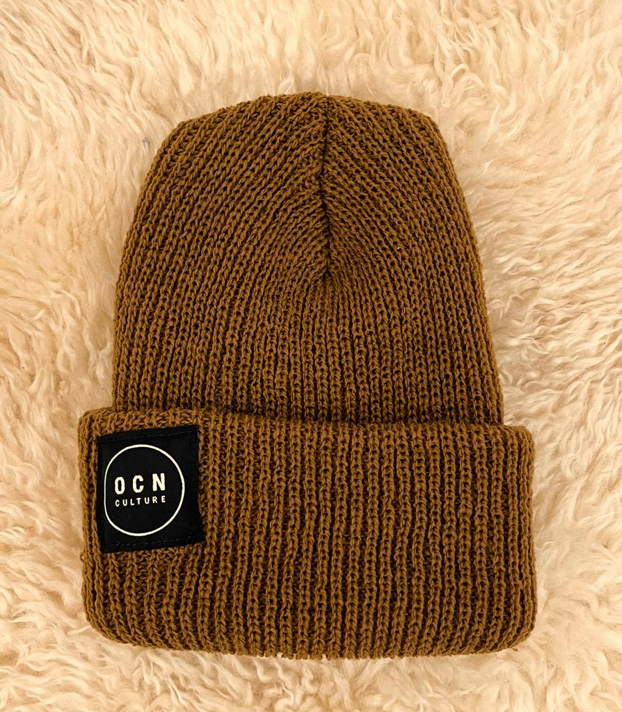 OCN Rolled Cuff Beanie - Dark Driftwood (Br