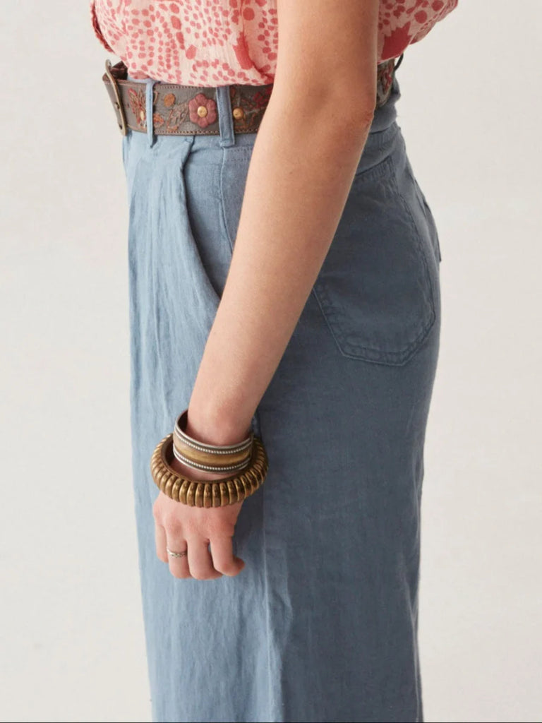 Marisa Long Pant - Berenson Petroleo Light Blue - Maison Hotel