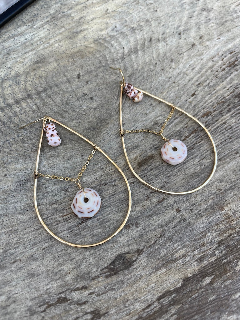 Mermaids Nets with Puka Shell EARRINGS by Tide & Tied