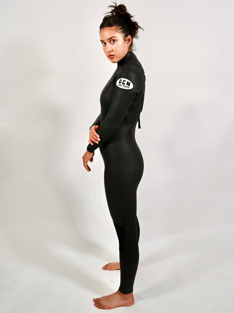 Womens The Mod Retro Wetsuit - Smooth Skin 3MM Black